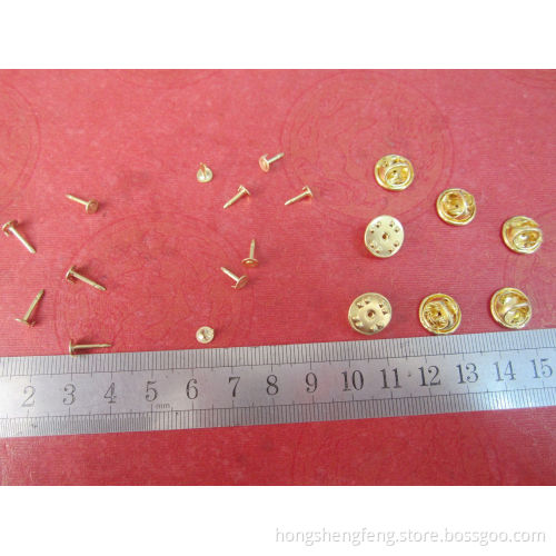 Manufacturer Supply Gold Color Butterfly Clutch Pin Back